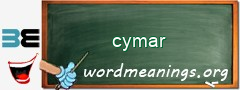 WordMeaning blackboard for cymar